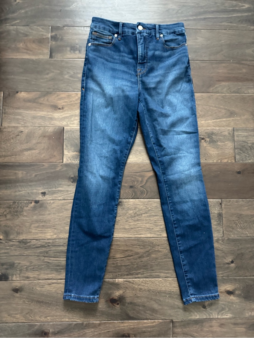Good American Medium Blue High-Rise Skinny Jeggings